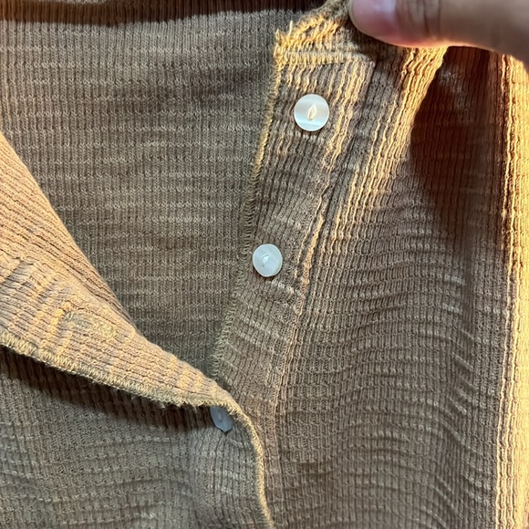 Cropped waffle top size L - Picture 3 of 5